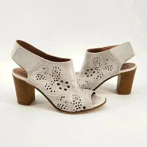 DONNAPIU HEEL LEATHER  SANDALS